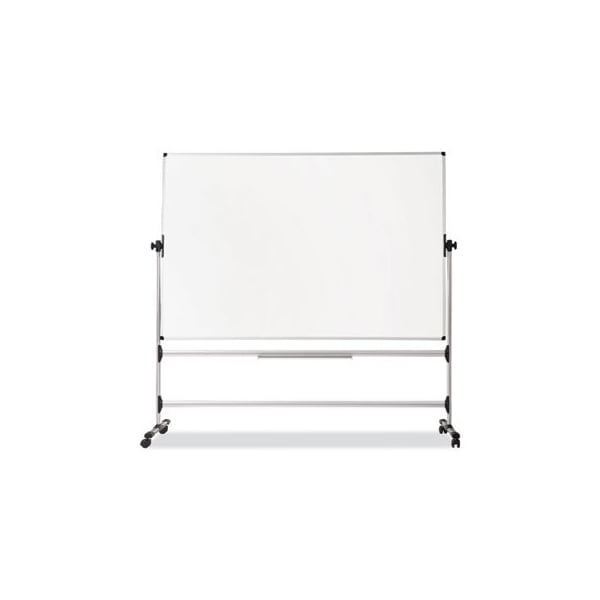 Bi-Silque MasterVisi, Earth Silver Easy Clean Revolver Dry Erase Board, 36 X 48, White, Steel Frame RQR0221 - main
